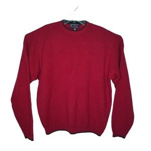 Vintage Abercrombie and Fitch 100% Pure Lambswool Burgandy Sweater Mens XL